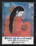 India 2023 Meera Bai,Hindu Mystic,Poet,Devotee Of Lord Krishna,God, Musical Instrument,Music, Used (**) Inde Indien - Unused Stamps
