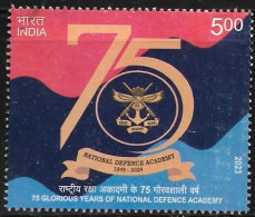 India 2023 75th Glorious Years Of National Defence Academy,World War II,WW,Warefare,Pune, Used (*) Inde Indien - Usati