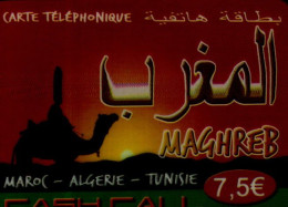 CARTE TELEPHONIQUE  MAGHREB..7,5 E... - Autres - Afrique