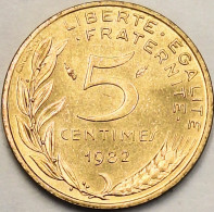 France - 5 Centimes 1982, KM# 933 (#4199) - 5 Centimes