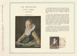 Feuillet PAC F.H. Fragonard - 72-1 - N° 1251/1500 Exemplaires - 1970-1979