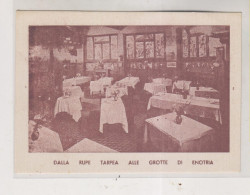 ITALY ROMA  DALLA RUPE TARPEA ALLA GROTTE DI ENTORIA Nice Postcard VF - Cafes, Hotels & Restaurants