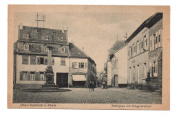 ALLEMAGNE - OBER INGELHEIM Marktplatz Mit Kriegerdenkmal - Ingelheim