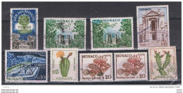MONACO:  1960/62  SOGGETTI  VARI  -  9  VAL. US. -  YV/TELL. 523//543 - Used Stamps