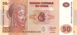 CONGO P97e  50 Francs 2022 Signature 3 #KF/B  OBERTHUR UNC. - República Democrática Del Congo & Zaire