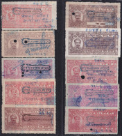 F-EX49350 INDIA LOCAL REVENUE TAX. MEWAR RAJASTHAN OVERPRINT TIPO IX.  - Official Stamps