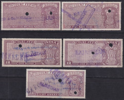 F-EX49730 INDIA LOCAL REVENUE TAX. RAJASTHAN OVERPRINT TIPO VII. - Official Stamps