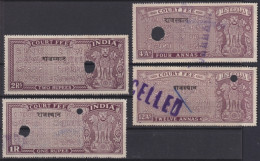 F-EX49729 INDIA LOCAL REVENUE TAX. RAJASTHAN OVERPRINT TIPO VI. - Dienstzegels