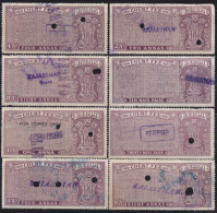 F-EX49756 INDIA LOCAL REVENUE TAX. RAJASTHAN OVERPRINT TIPO V.  - Official Stamps