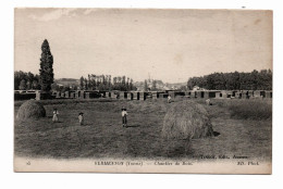 89 VERMENTON Chantier De Bois N° 25 - Edit Toulot - Piles De Bois - Meules De Foin - Enfants - Vermenton