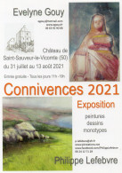 CPM - R - MANCHE - SAINT SAUVEUR LE VICOMTE - EXPOSITION CONNIVENCES 2021 - EVELYNE GOUY - PHILIPPE LEFEBVRE - Saint Sauveur Le Vicomte