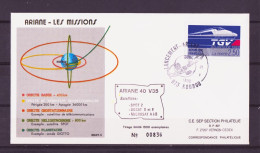 Espace 1990 01 21 - SEP - Ariane V35 - Officielle - Europe