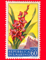 Nuovo - MNH - SAN MARINO - 1957 - Fiori - 2ª Emissione - Gladioli - 60 - Unused Stamps