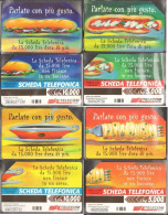 Telecom Italia 1997-1998  Parlate Con Più Gusto... 4 Cards - Public Practical Advertising