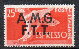 1947 Trieste A - Espresso N 2 Nuovo MLH* Sassone 75 Euro - Express Mail