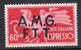 1947 Trieste A - Espresso N 4 Nuovo MLH* Sassone 75 Euro - Correo Urgente