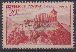Timbre Poste Ayant Servis De Timbre Taxe Saint Bertrand De Comminges 1949 N°841A 20F Rouge-brique Scan Recto/verso - Other & Unclassified