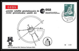 7878/ Espace (space Raumfahrt) Lettre (cover Briefe) 20/4/1977 Satellite Geos Esa Allemagne (germany Bund) - Afrika