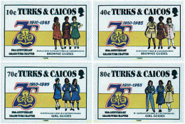 729258 HINGED TURKS Y CAICOS 1985 75 ANIVERSARIO DEL ESCULTISMO FEMENINO - Turks- En Caicoseilanden