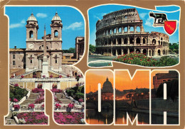 ITALIE - Roma - Multivues - Colorisé - Carte Postale - Mehransichten, Panoramakarten