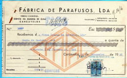 RECIBO -FABRICA DE PARAFUSOS - Briefe U. Dokumente
