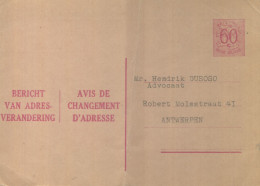 Postzegels > Europa > België > Postwaardestukken > Adreswijziging 60c Rose (16764) - Avis Changement Adresse