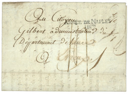 An 7 ARMEE DE NAPLES / IDon Sur Lettre Réutilisée (MINISTERE De La GUERRE Demande De Rensignements Sur Un Soldat)  Datée - Marques D'armée (avant 1900)