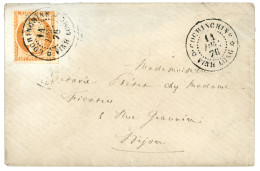 1876 CG 40c CERES (n°13) Pd Obl. CCH + COCHINCHINE VINH-LONG Sur Enveloppe Pour La FRANCE. TTB. - Altri & Non Classificati