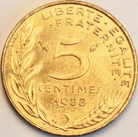 France - 5 Centimes 1988, KM# 933 (#4205) - 5 Centimes