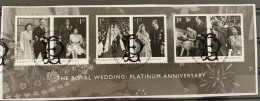 GROSSBRITANNIEN GRANDE BRETAGNE GB 2017 ROYAL WEDDING:PLATINUM ANNIVERSARY SG MS4032 MI B111-4135-40 YT F4537-42 SN 3678 - Used Stamps