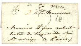 INDE : 1789 Marques De La PETITE POSTE De PARIS Sur Lettre Avec Texte Complet Daté "PONDICHERY" Pour PARIS. RARE. Superb - Altri & Non Classificati