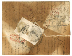 IONIAN ISLANDS : 1827 OTRANTO On Entire Letter With Text Datelined "ZANTE" To VENEZIA. Verso, Disinfected Label (€). Sca - Sonstige & Ohne Zuordnung