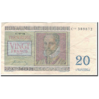 Billet, Belgique, 20 Francs, 1950-07-01, KM:132a, TTB - 20 Francs