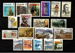 CANADA    -       1970 / 75 .  L O T   De  19 Oblitérés. - Used Stamps