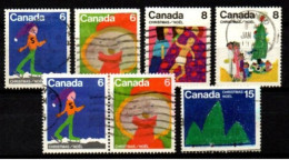 CANADA    -       1975 .  Série   Noël / Christmas, Oblitérés.  Dessins  D' Enfants. - Used Stamps