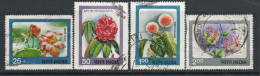 India 1977 Flowers Set Of 4, Used , SG 850/3 (E) - Gebruikt