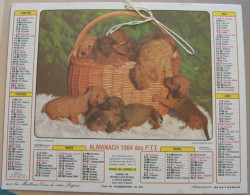 FRANCE - Almanach Des P.T.T 1984 - Grossformat : 1981-90