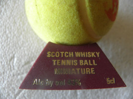 Rare Vintage Scotch Whisky Tennis Ball Minature 5cl  Old Saint Andrews VIDE - Miniatures