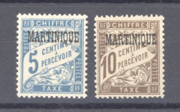 Martinique  -  Taxe  :  Yv 1-2  ** - Timbres-taxe