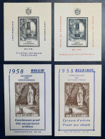 België, 1957/58, E73/76, Postfris **, OBP 24€ - Erinnophilie - Reklamemarken [E]