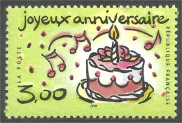 362 France Yv 3242 Joyeux Anniversaire Happy Birthday MNH ** Neuf SC (3242-1b) - Sonstige & Ohne Zuordnung