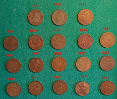 FRANCIA 5 Cents 18 Monete Anni Diversi - 5 Centimes