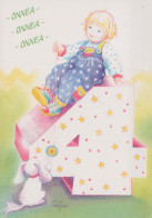 HAPPY BIRTHDAY 4 Year Old GIRL CHILDREN Vintage Postal CPSM #PBT739.GB - Geburtstag