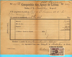 COMPANHIA DAS AGUAS 1902 - Covers & Documents