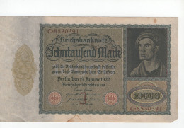 Billet 10000  Mark De 1922, Marque I - 10.000 Mark