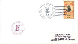 USA ETATS UNIS PLI DU NAVIRE U S S  JONAS INGRAM 1967 - Brieven En Documenten