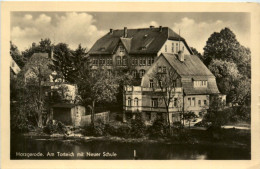 Harzgerode, Am Torteich Mit Neuer Schule - Harzgerode