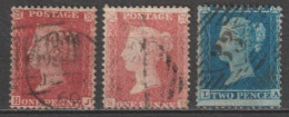 1854 - RARE YVERT N°14 + 14A +15  OBLITERES - - Used Stamps