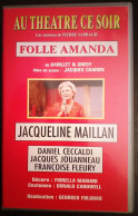 *Cassette K7 VHS - FOLLE AMANDA Pièce De Barillet Et Gredy - Jacqueline Maillan, Daniel Cécaldi, - TV-Reeksen En Programma's