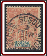 Soudan Français 1894-1900 - Segou / Soudan Français Sur N° 12 (YT) N° 12 (AM). Oblitération De 1904. - Gebruikt